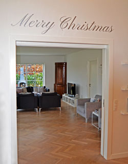 Julehygge til hele huset - Merry Christmas - Wallsticker