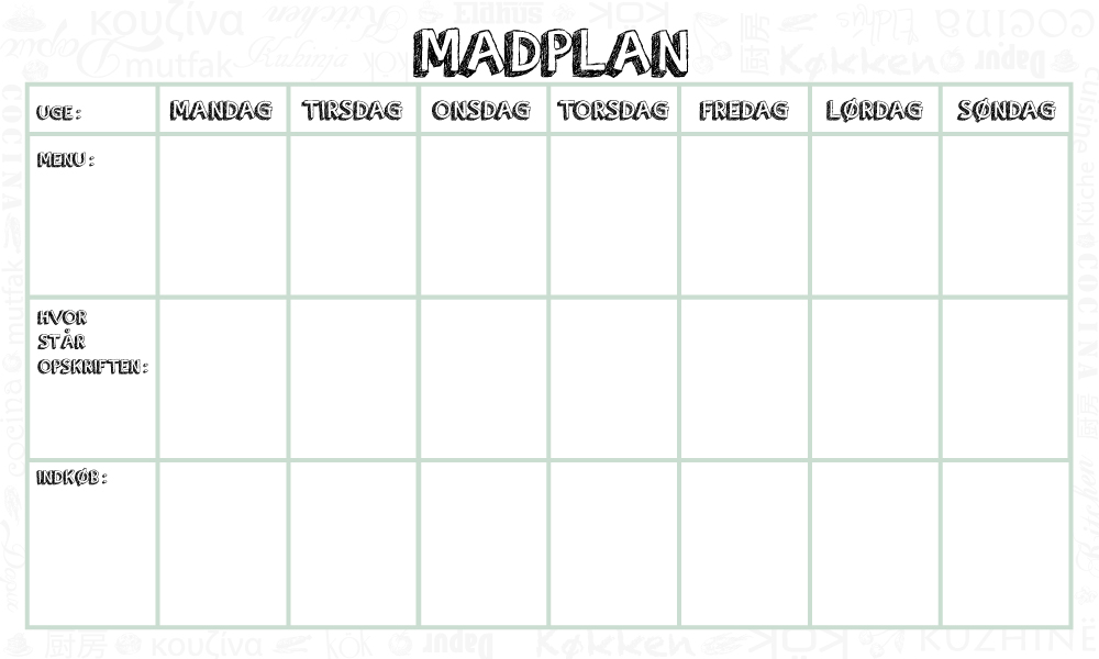 Madplan