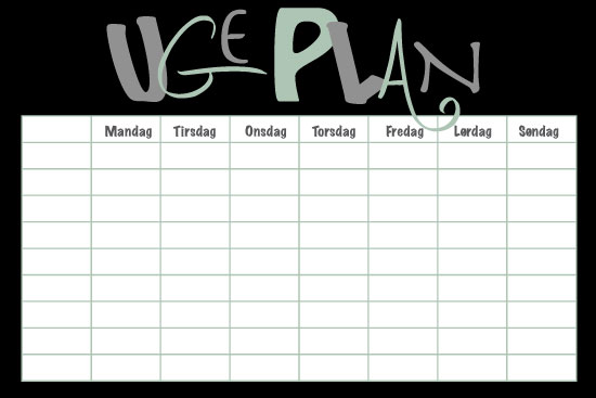 → Køb Ugekalender - whiteboard ugetavle