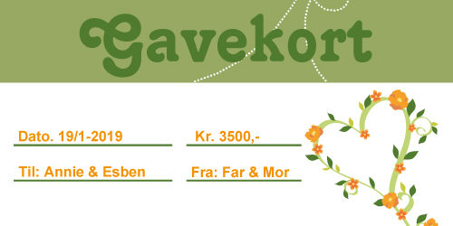 Gavecheck Grøn 